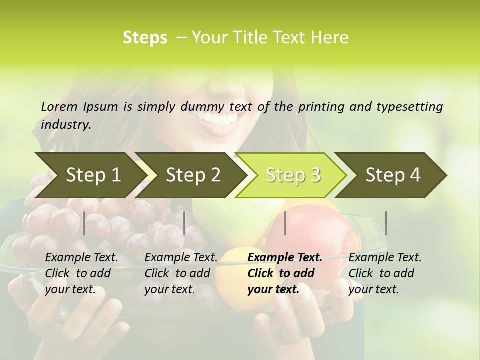 Healthy Attractive Apple PowerPoint Template