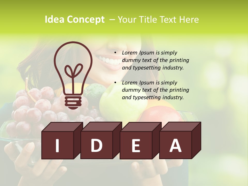 Healthy Attractive Apple PowerPoint Template