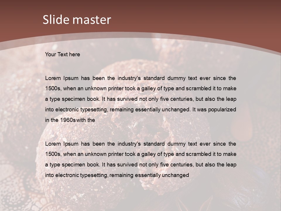 Snack Chocolate Spice PowerPoint Template