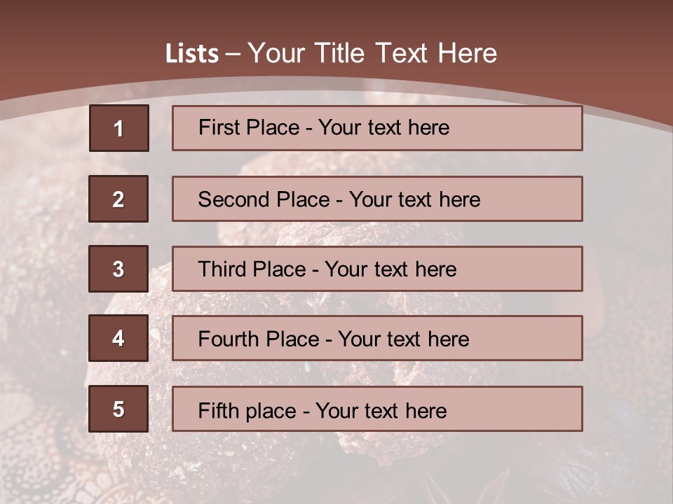 Snack Chocolate Spice PowerPoint Template