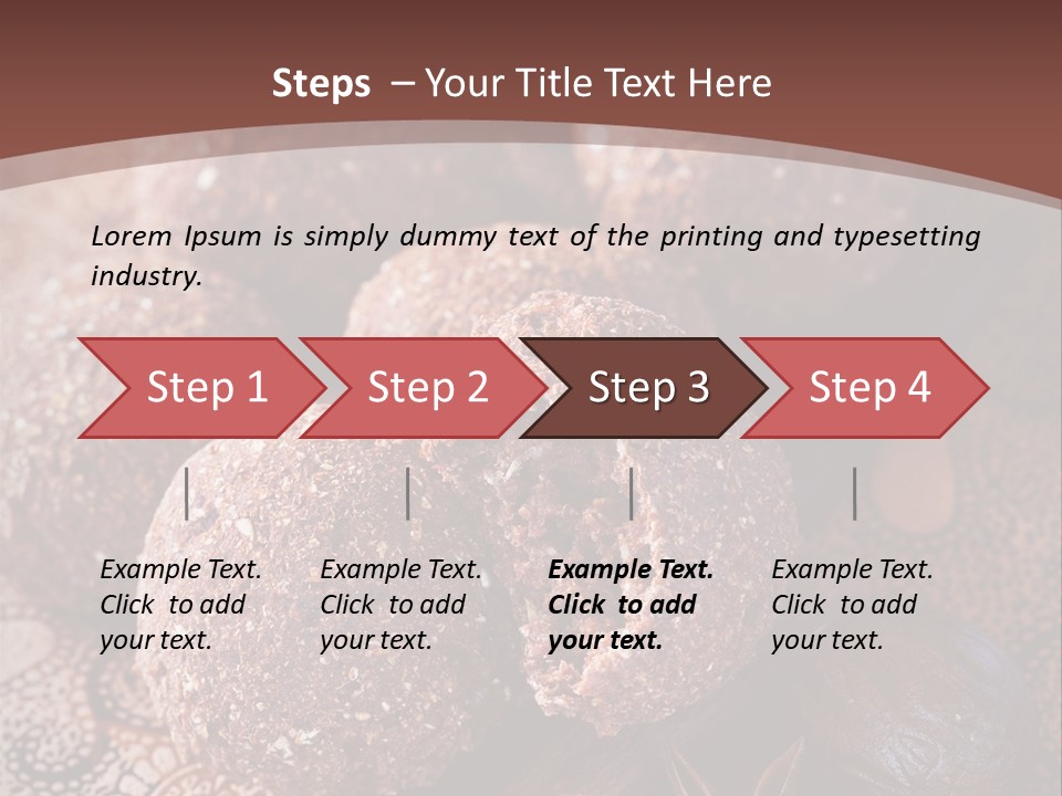 Snack Chocolate Spice PowerPoint Template