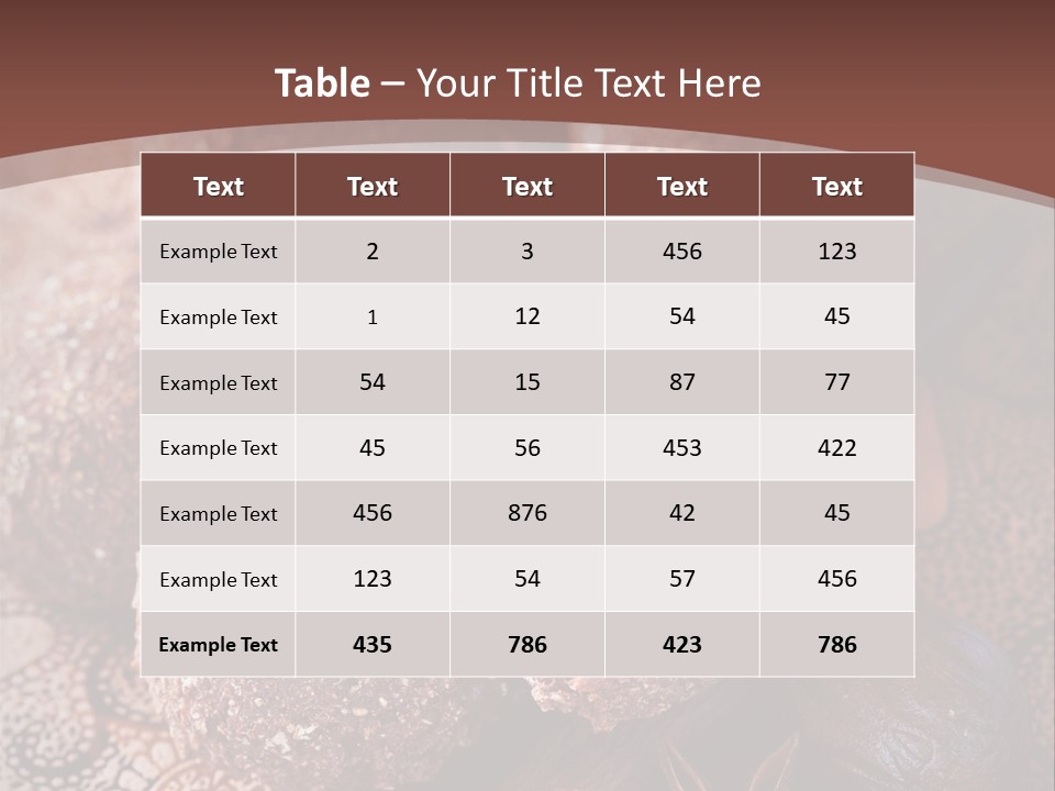 Snack Chocolate Spice PowerPoint Template