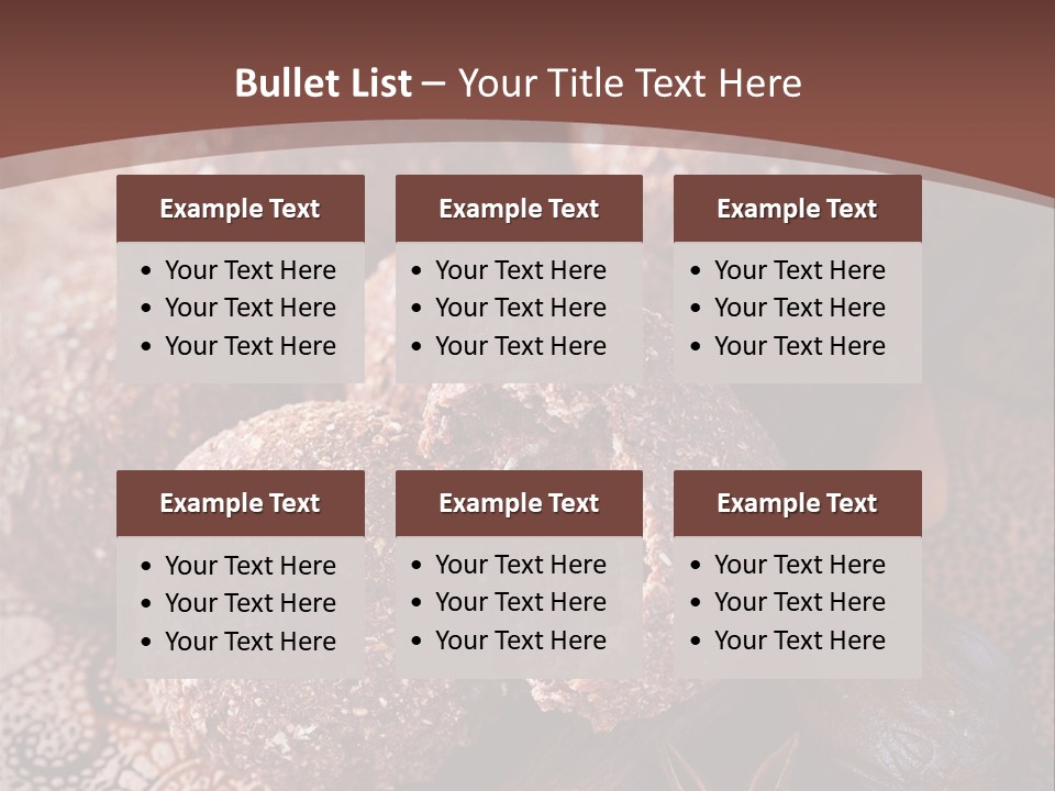 Snack Chocolate Spice PowerPoint Template