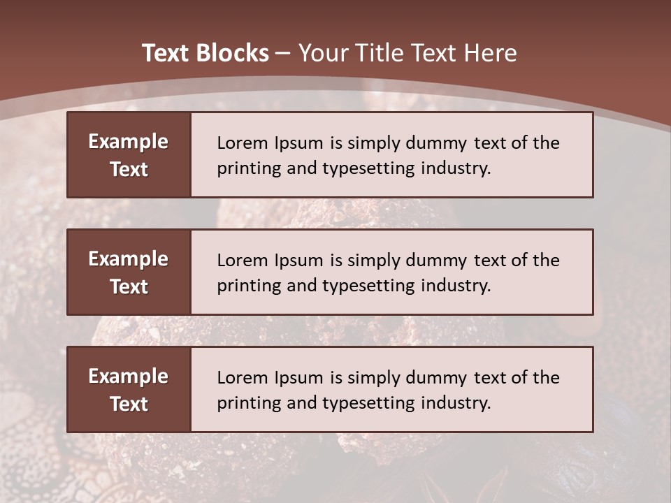 Snack Chocolate Spice PowerPoint Template
