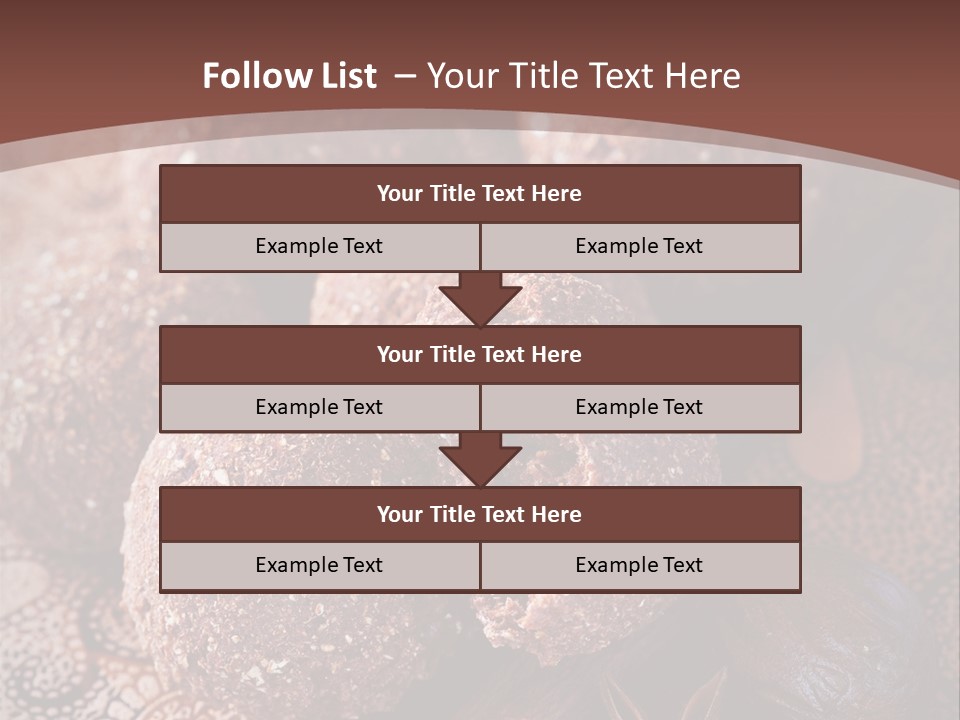 Snack Chocolate Spice PowerPoint Template