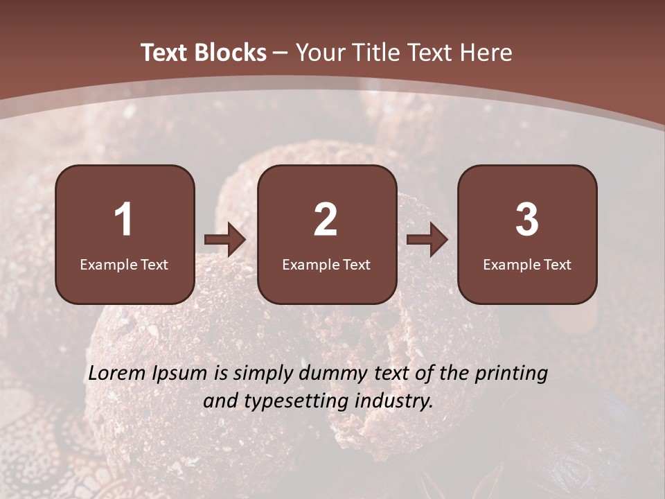 Snack Chocolate Spice PowerPoint Template