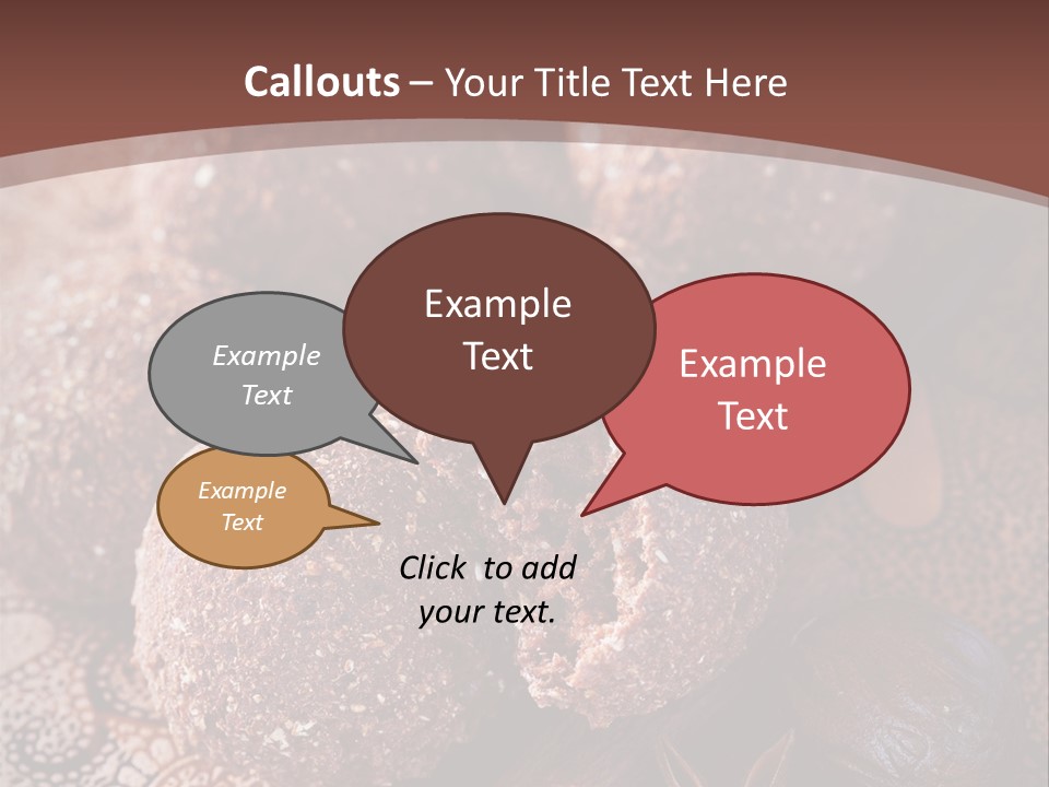 Snack Chocolate Spice PowerPoint Template