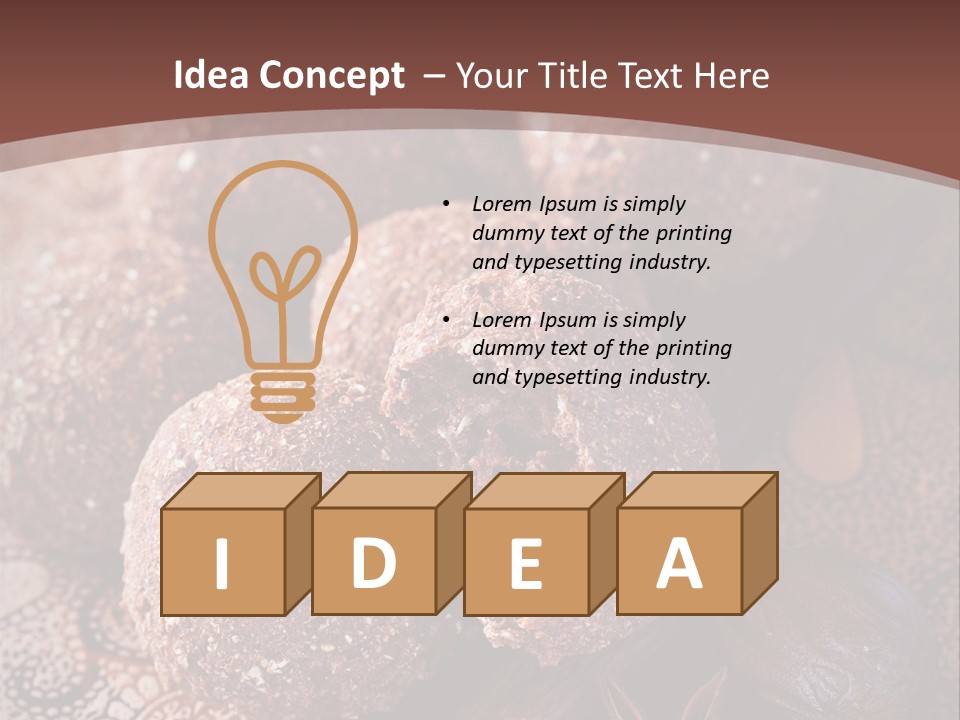Snack Chocolate Spice PowerPoint Template