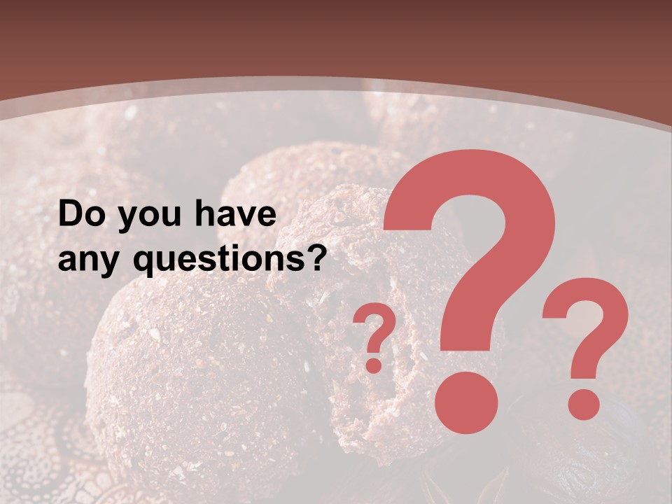 Snack Chocolate Spice PowerPoint Template