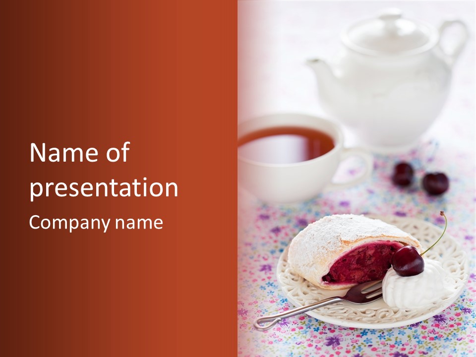 Teapot Sugar Pie PowerPoint Template