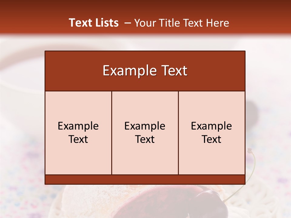 Teapot Sugar Pie PowerPoint Template