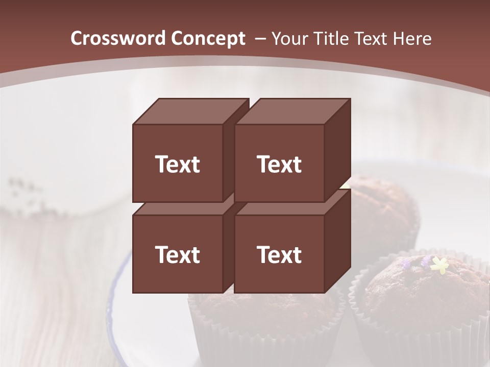 Cupcake Creamer Paper PowerPoint Template