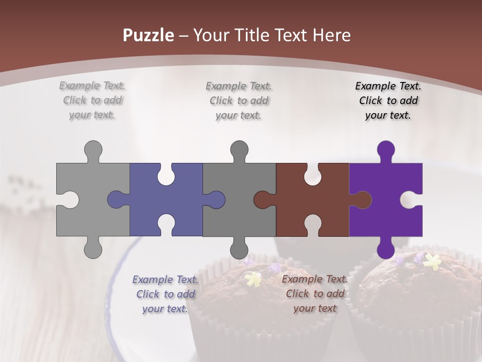 Cupcake Creamer Paper PowerPoint Template