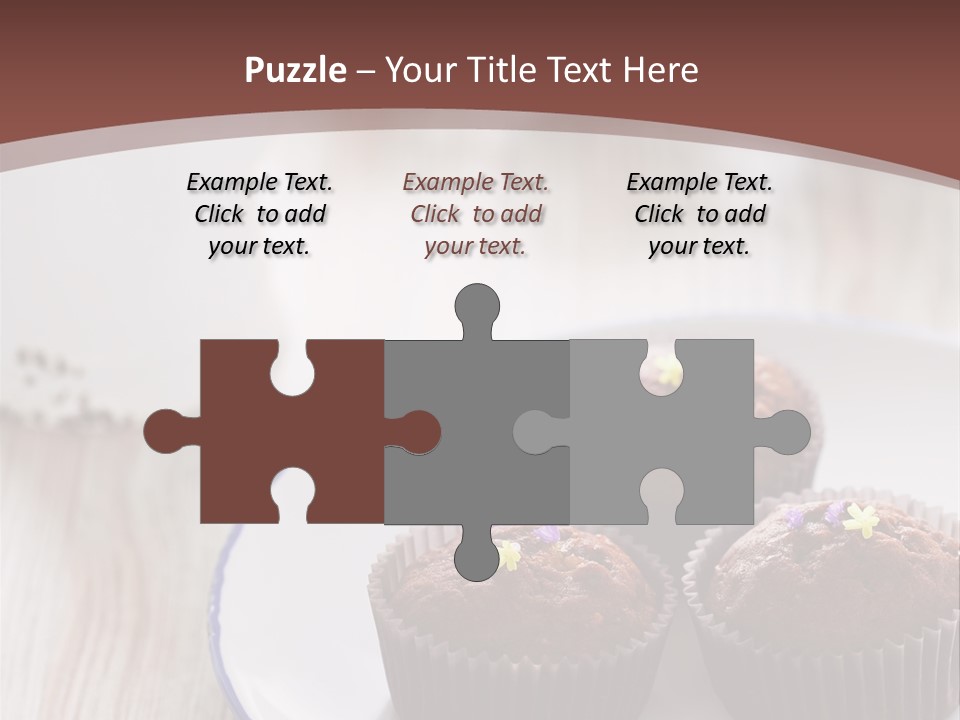 Cupcake Creamer Paper PowerPoint Template