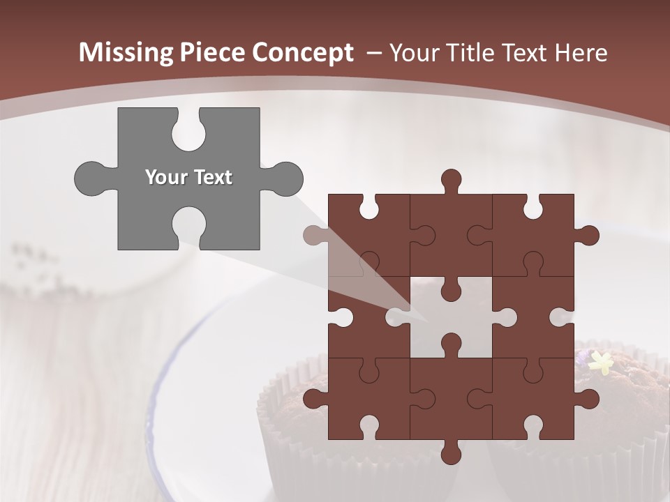 Cupcake Creamer Paper PowerPoint Template