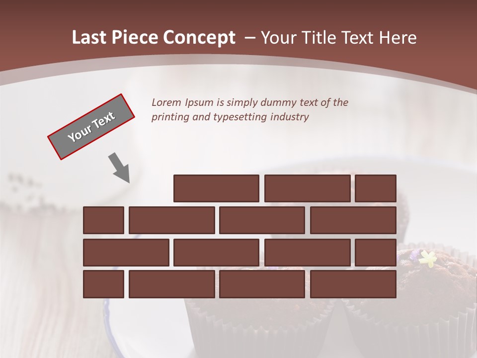 Cupcake Creamer Paper PowerPoint Template