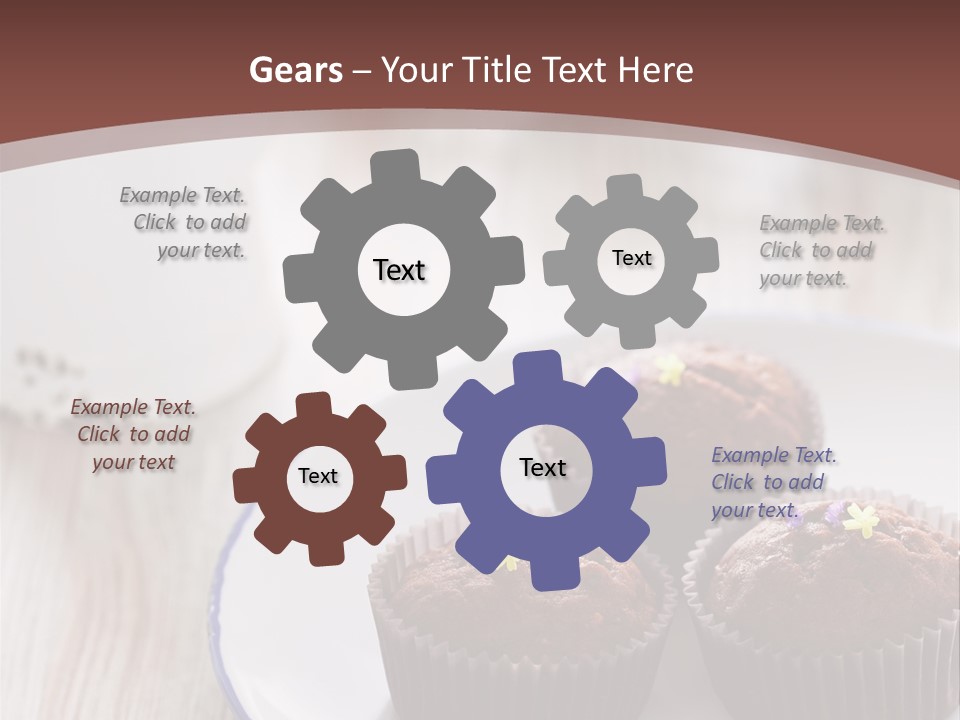 Cupcake Creamer Paper PowerPoint Template