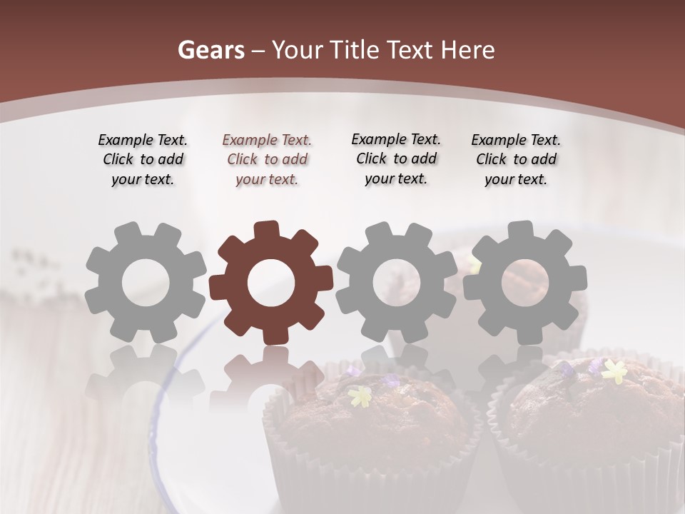 Cupcake Creamer Paper PowerPoint Template