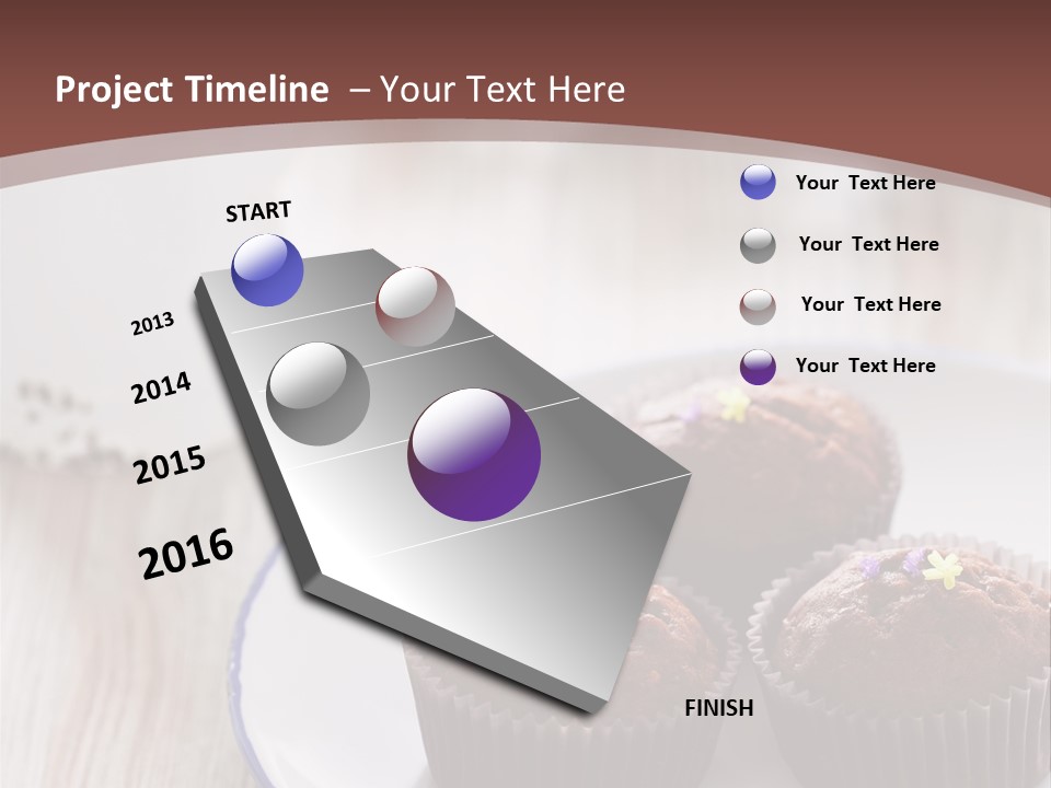 Cupcake Creamer Paper PowerPoint Template