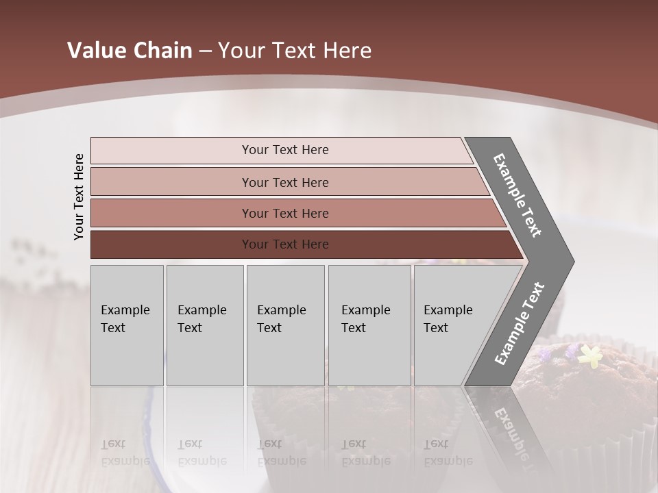 Cupcake Creamer Paper PowerPoint Template