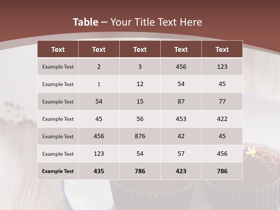 Cupcake Creamer Paper PowerPoint Template