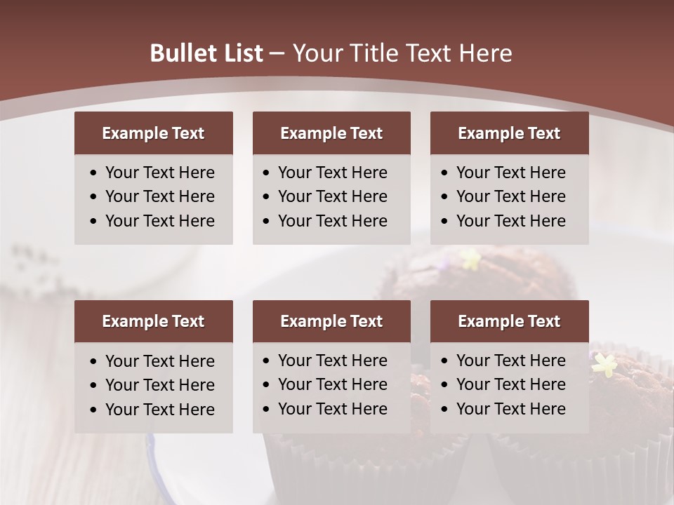 Cupcake Creamer Paper PowerPoint Template