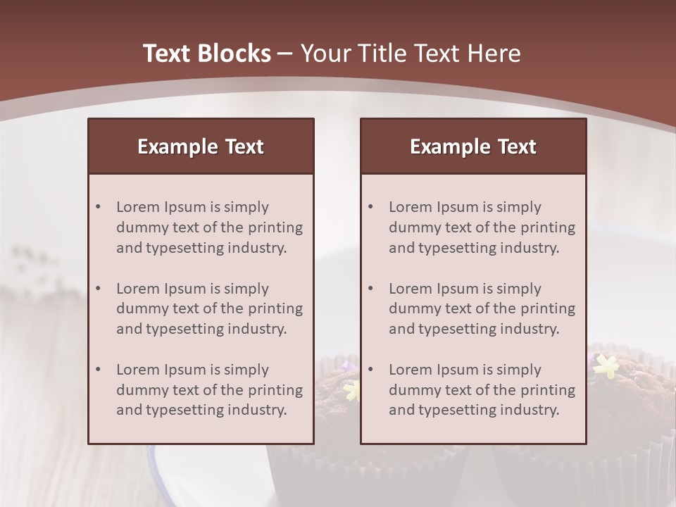 Cupcake Creamer Paper PowerPoint Template