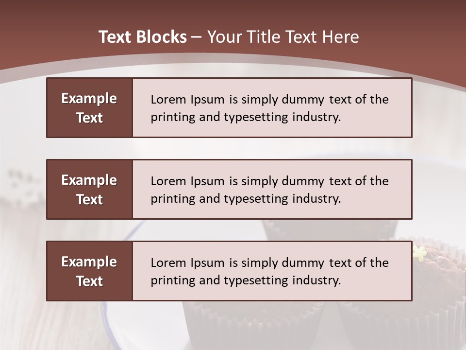 Cupcake Creamer Paper PowerPoint Template