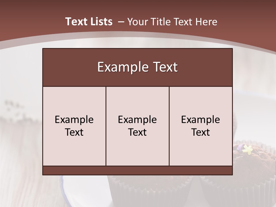 Cupcake Creamer Paper PowerPoint Template