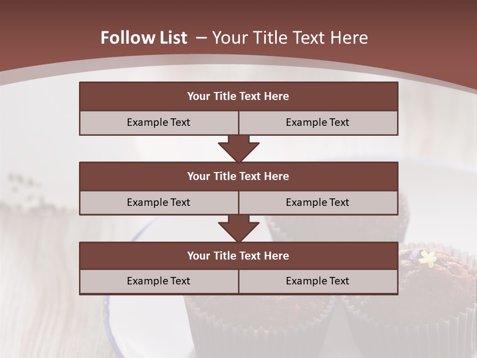 Cupcake Creamer Paper PowerPoint Template