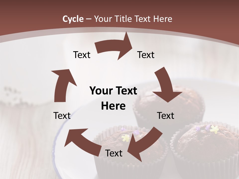 Cupcake Creamer Paper PowerPoint Template