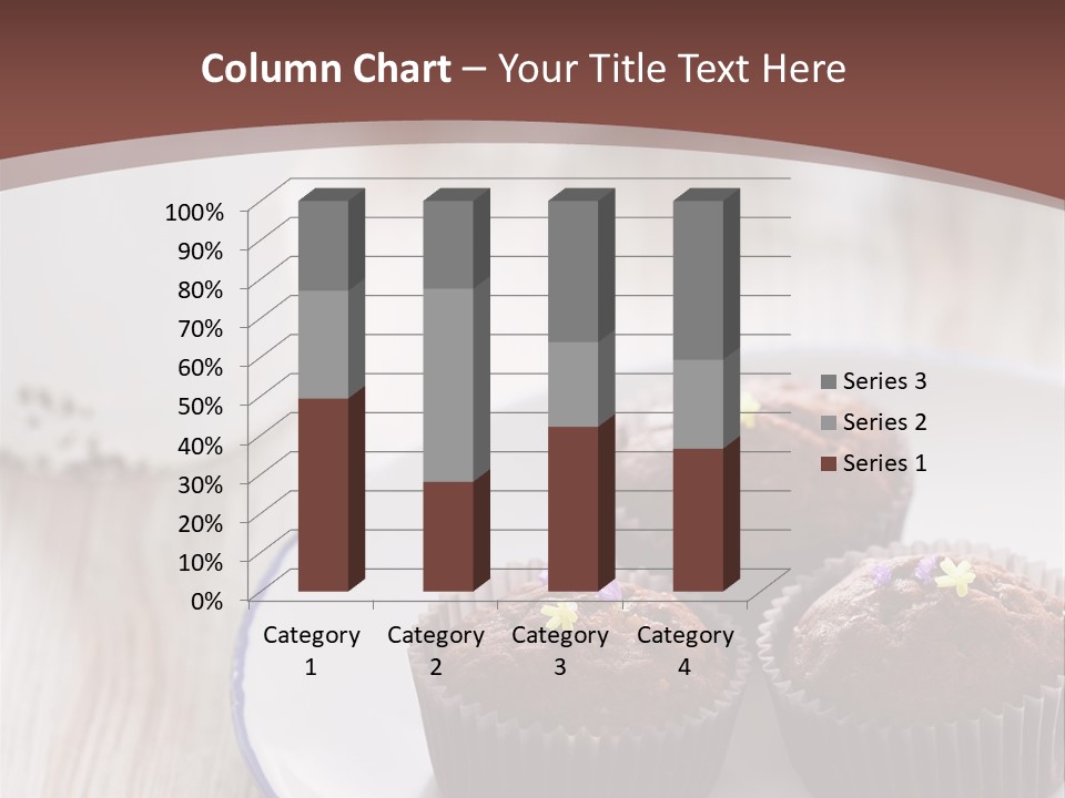 Cupcake Creamer Paper PowerPoint Template