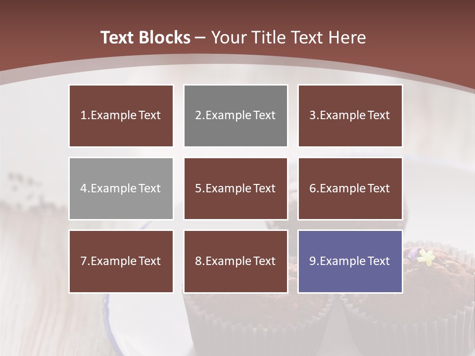 Cupcake Creamer Paper PowerPoint Template