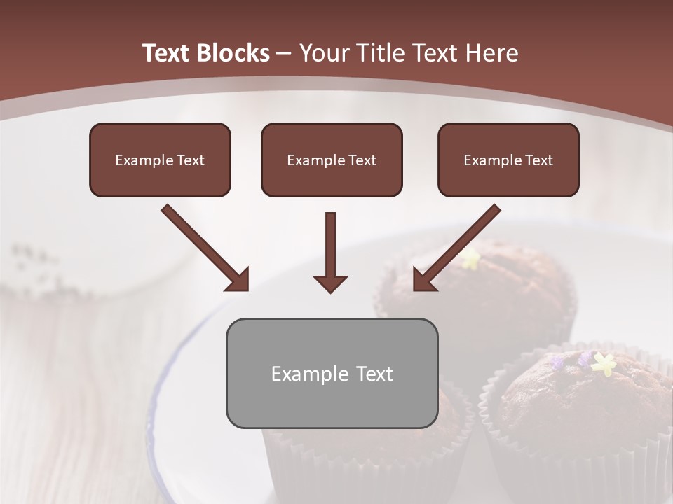 Cupcake Creamer Paper PowerPoint Template