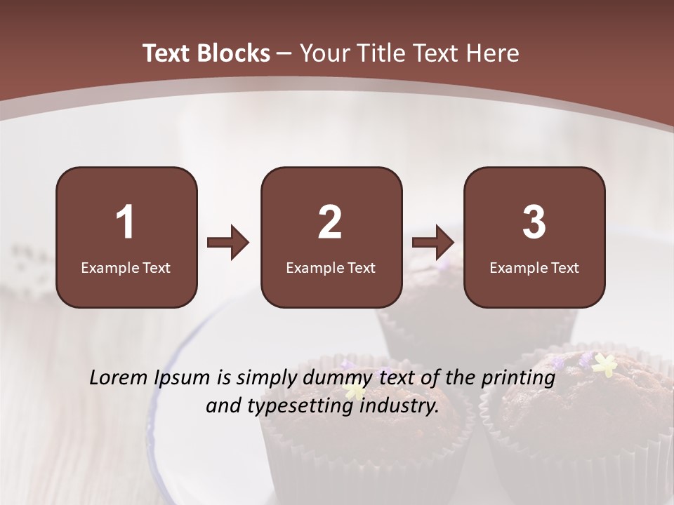 Cupcake Creamer Paper PowerPoint Template