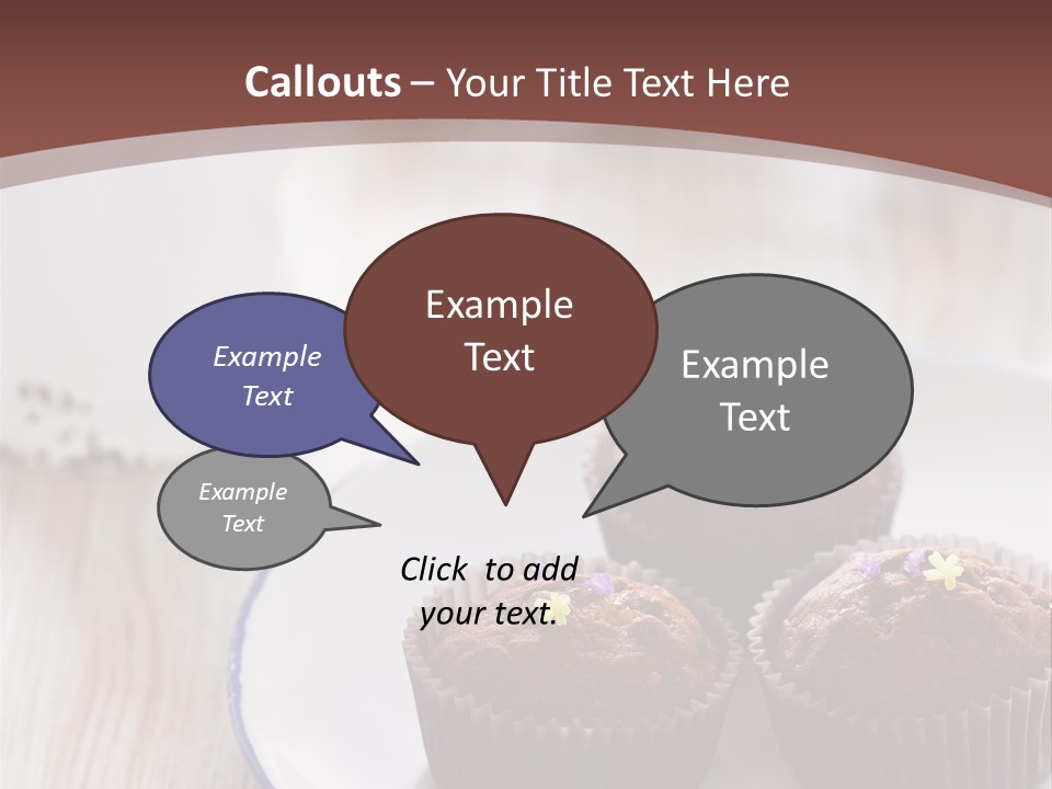 Cupcake Creamer Paper PowerPoint Template