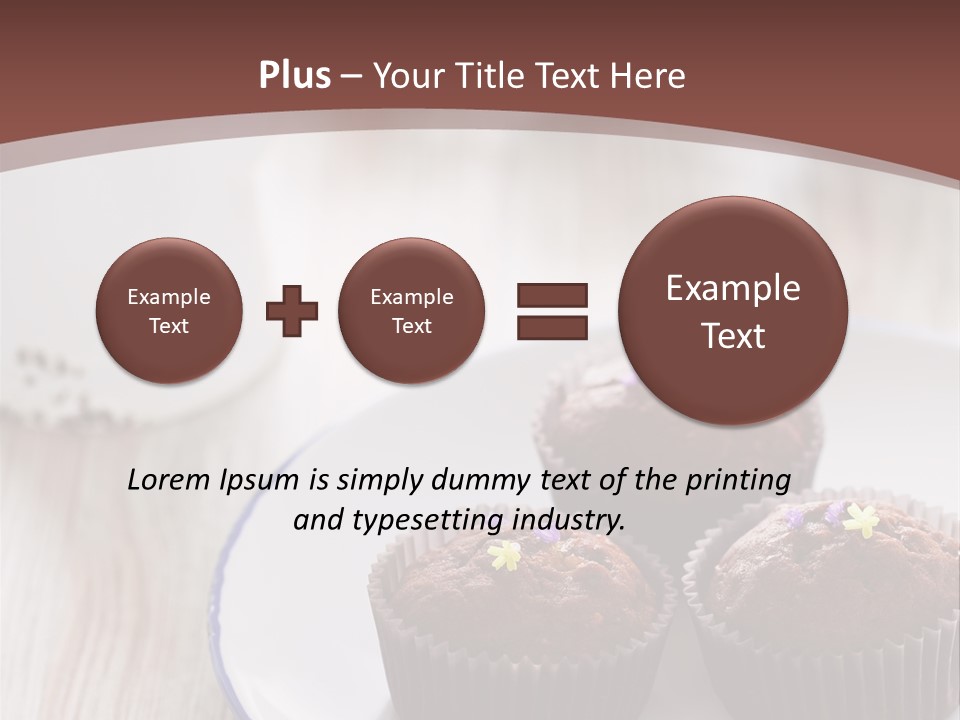 Cupcake Creamer Paper PowerPoint Template