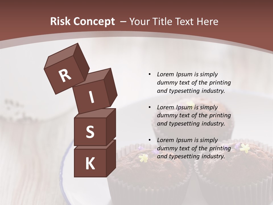 Cupcake Creamer Paper PowerPoint Template