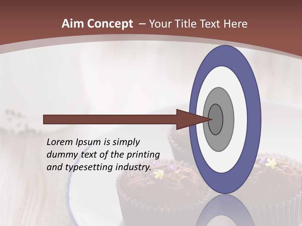 Cupcake Creamer Paper PowerPoint Template