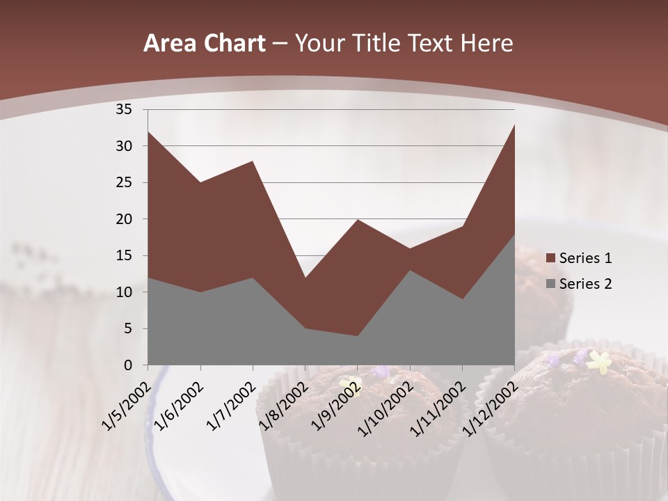 Cupcake Creamer Paper PowerPoint Template