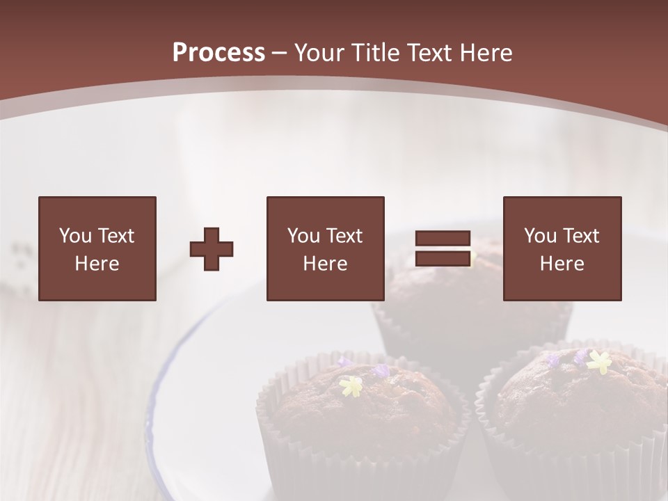 Cupcake Creamer Paper PowerPoint Template