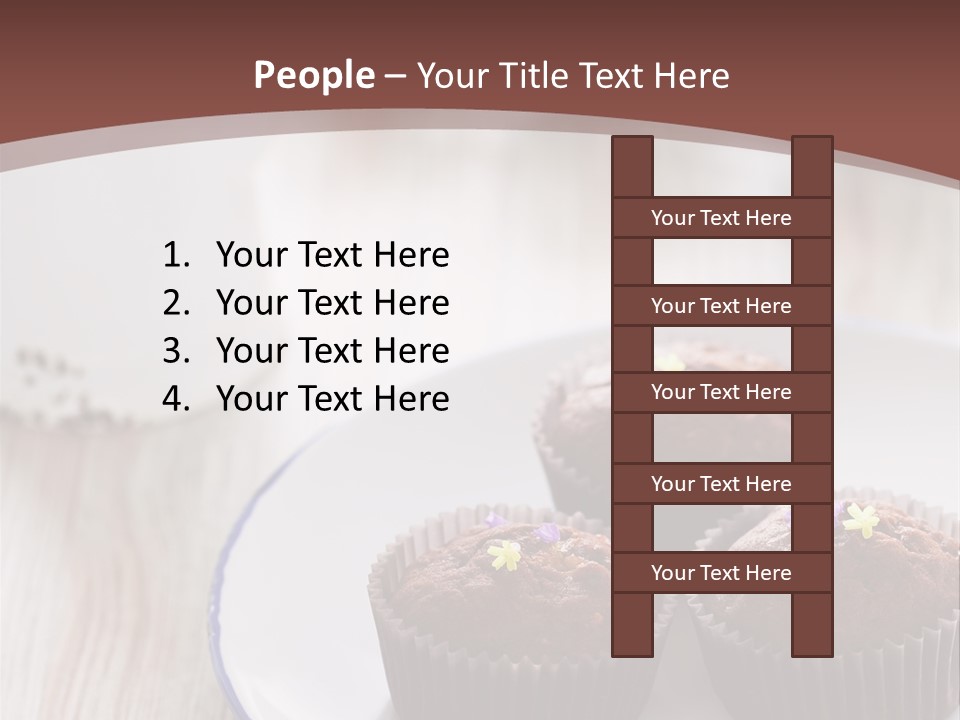 Cupcake Creamer Paper PowerPoint Template