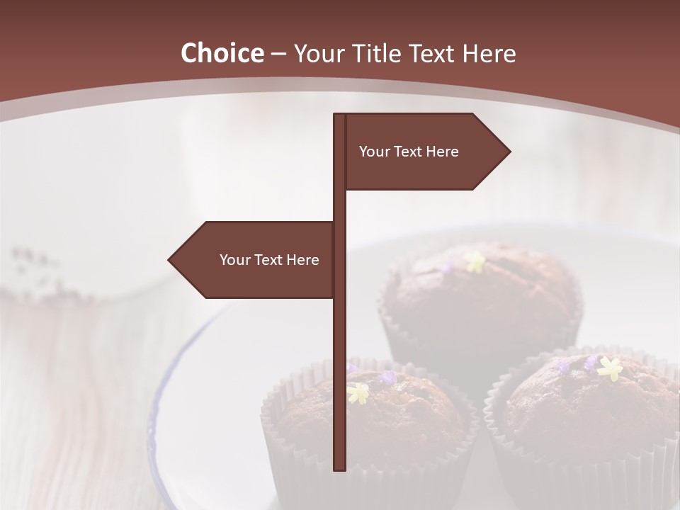 Cupcake Creamer Paper PowerPoint Template