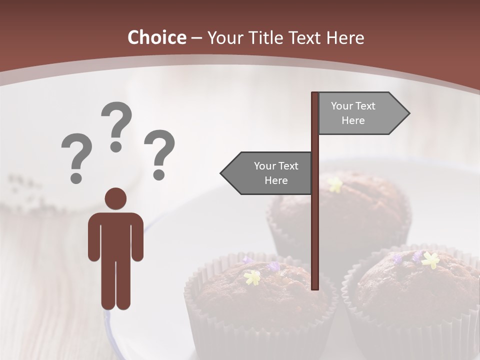 Cupcake Creamer Paper PowerPoint Template