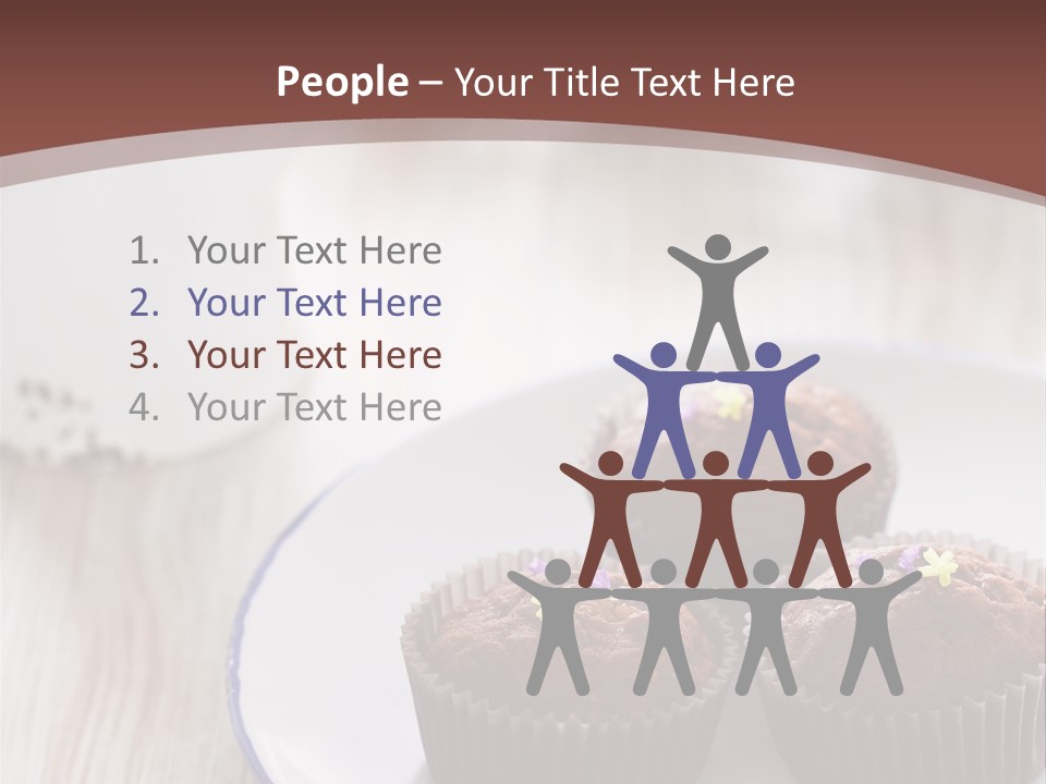 Cupcake Creamer Paper PowerPoint Template