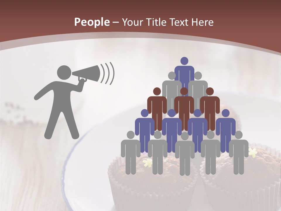 Cupcake Creamer Paper PowerPoint Template