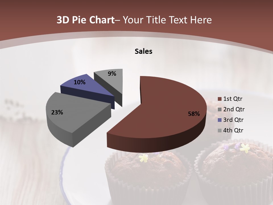 Cupcake Creamer Paper PowerPoint Template