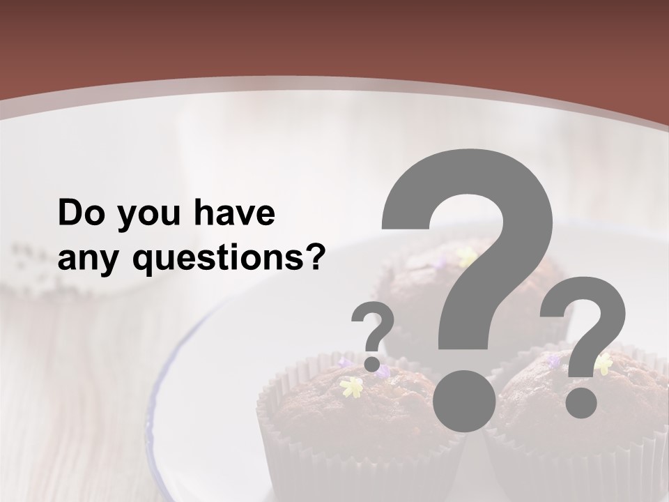 Cupcake Creamer Paper PowerPoint Template