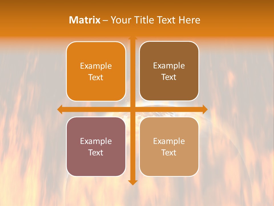 Planetarium Flames Himmelsk PowerPoint Template