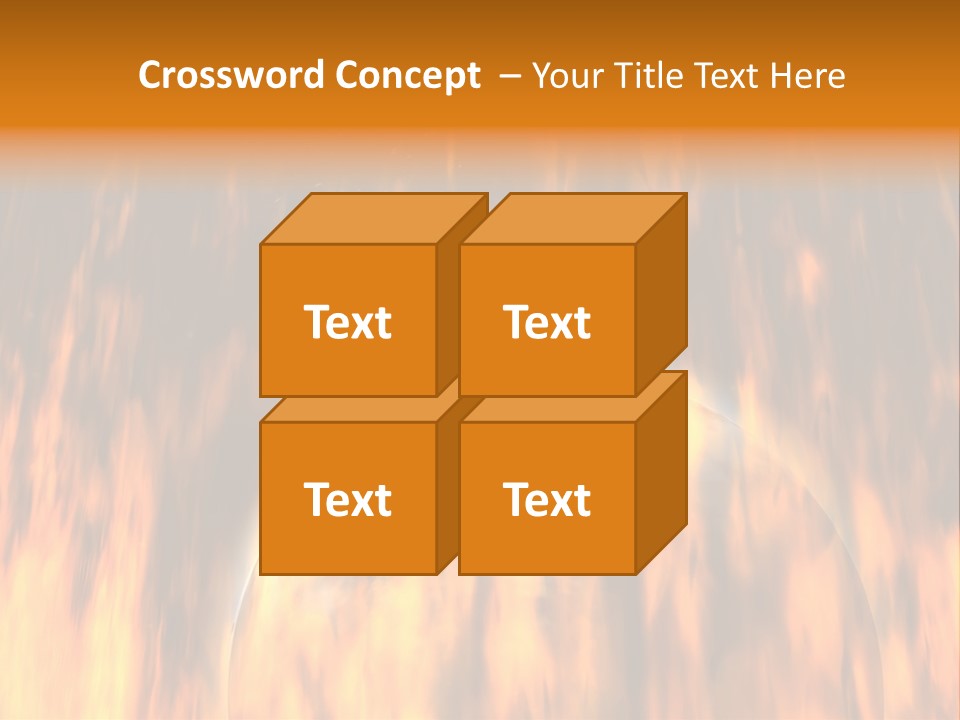 Planetarium Flames Himmelsk PowerPoint Template